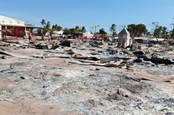 Destruction in Mozambique