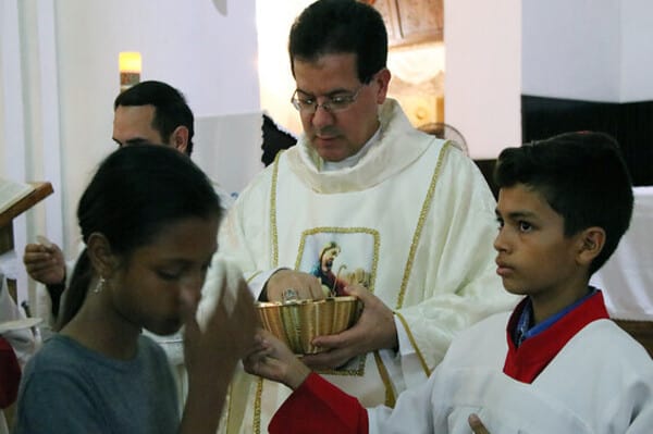 Bishop Rodriguez at Mass