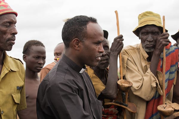 Abba Goesh meets with elders