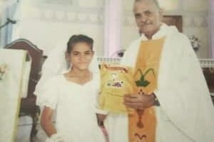 Arzoo at her FIrst Communion