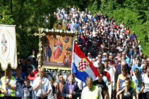A Marian procession in Bosnia Herzegovina