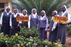  Novices of the Clarissan Missionary Sisters of the Blessed-Sacrament in Nigeria-thank ACN donors