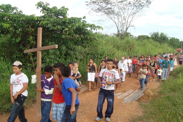 Religious procession in Amazonas