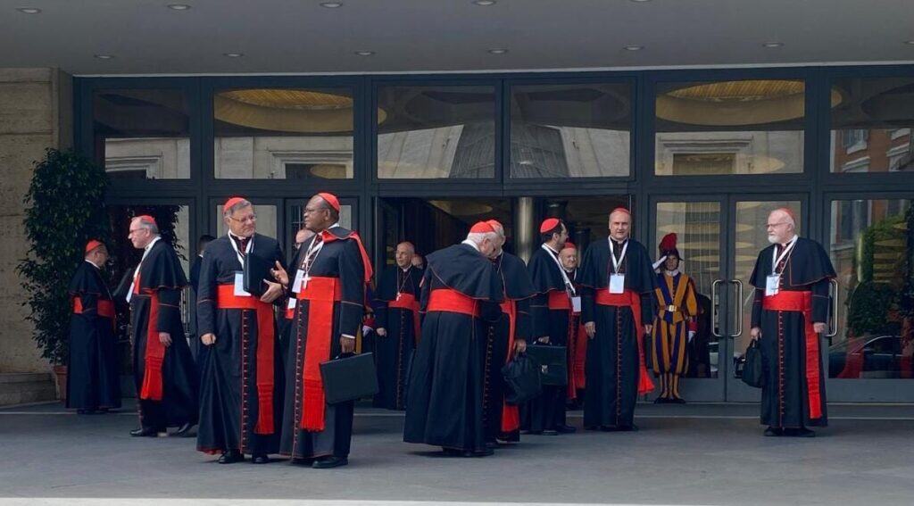 Cardinals emerge from last general congregation before conclave