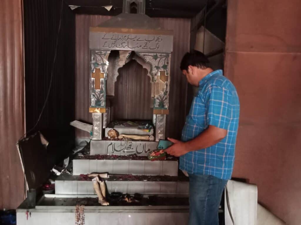 Daños a una Iglesia Pakistani