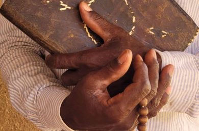 Catechist Moise Sibiri Sawadogo at the Communaute Chretienne de Base a Jean Song, Ouagadougou.
The current photo is related to the CRTN spot on trauma healing: ACN-20241010-172930.mov
