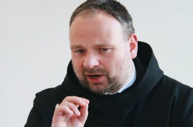 Fr. Nikodemus Schnabel, Abbot of Benedictines in Jerusalem, Holy Land, during an interview in ACN's headquarters in Konigstein im Taunus (Germany).